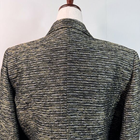 Lafayette 148 Jacket Metallic Tweed Blazer Classic Luxe Size 8 Evening Holiday - Picture 9 of 16